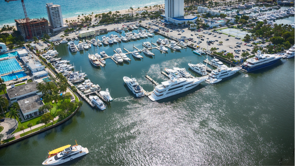 リゾート感のあるマリーナ