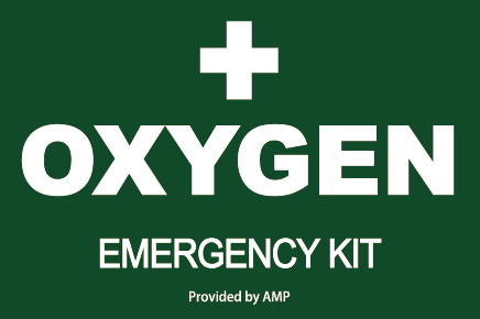 医療用酸素キットの設置場所の目印