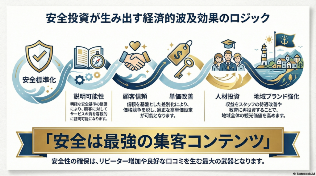 安全投資が生み出す経済的波及効果のロジック