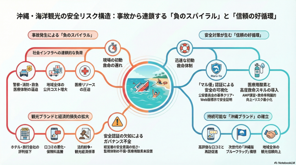海洋観光の安全リスク構造：事故から連鎖する「負のスパイラル」と「信頼の好循環」