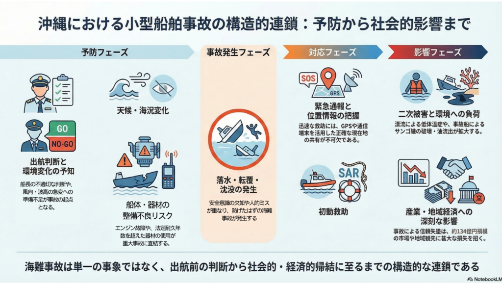 沖縄における小型船舶事故の構造的連鎖：予防から社会的影響まで